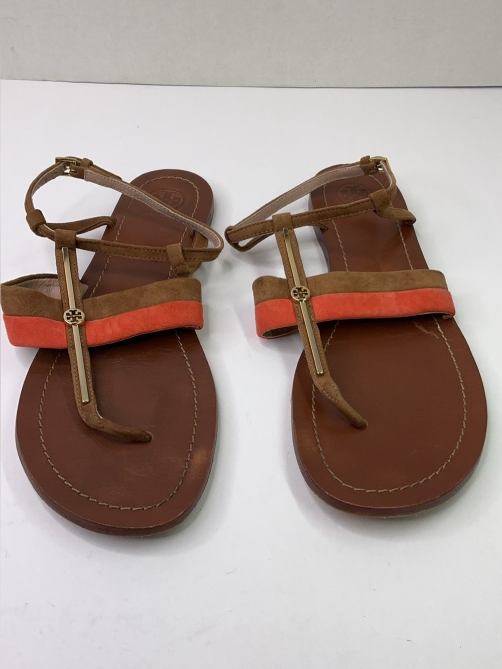 Tory Burch T-Bar Logo Flat Thong Sandals
